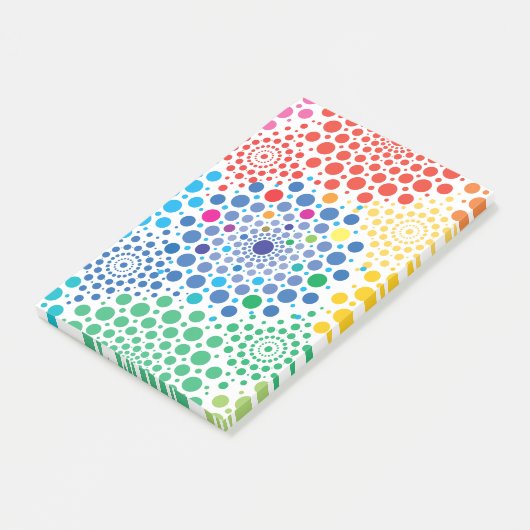 Cirkels Mandala 3 Post-it® Notes (Schuin)