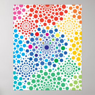 Cirkels Mandala 3 Poster