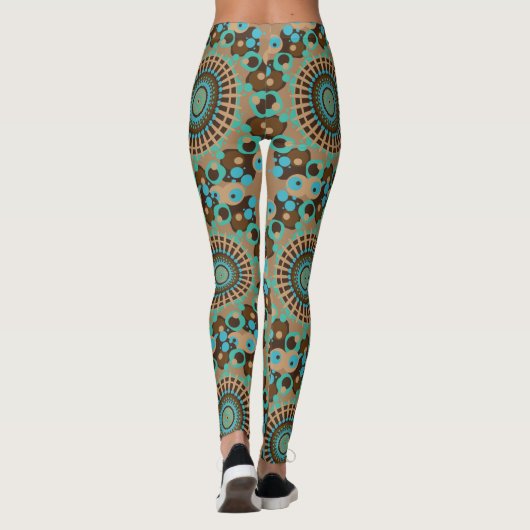 cirkels mandala leggings (Achterkant)