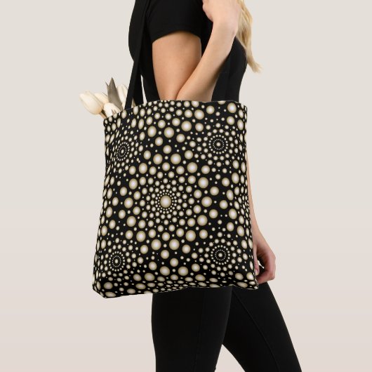 Cirkels Mandala Tote Bag (Dichtbij)
