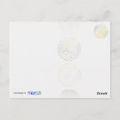 cirkels, met de hand getrokken, spiraalvormige sti briefkaart (Achterkant)