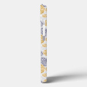 Cirkels met een gele en blauwe luipaardhuidsprint Case-Mate iPhone case (Achterkant / Links)