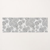 Cirkels met een gele en blauwe luipaardhuidsprint yogamat (Achterkant (horizontaal))