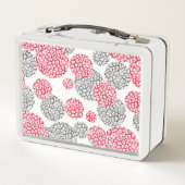 Cirkels met grijze en rode luipaardhuidsprint (Achterkant)