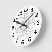 cirkels met grote getallen ronde klok (Hoek)