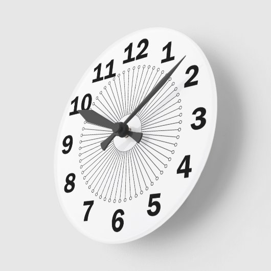 cirkels met grote getallen ronde klok (Hoek)