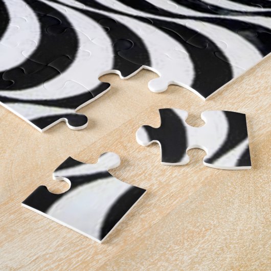 Cirkels met spiraalvormige grafische vormgeving ui legpuzzel (Zijkant)