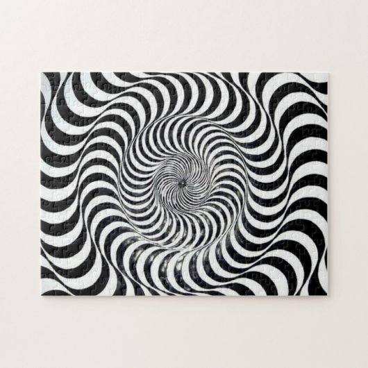 Cirkels met spiraalvormige grafische vormgeving ui legpuzzel (Horizontaal)