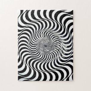 Cirkels met spiraalvormige grafische vormgeving ui legpuzzel