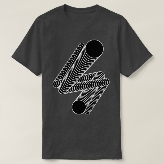 Cirkels morphing ontwerp t-shirt (Design voorkant)