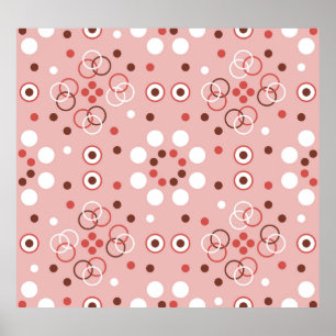 cirkels: naadloze geometrische charme. poster