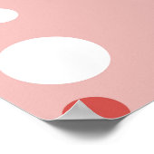  cirkels: naadloze geometrische charme. poster (Hoek)