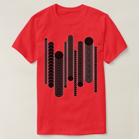 Cirkels op art design t-shirt (Design voorkant)