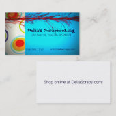 Cirkels op blauwe Visitekaartjes (Voorkant / Achterkant)