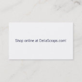 Cirkels op blauwe Visitekaartjes (Achterkant)