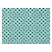 Cirkels op Blauwgroen Tafelkleed (Voorkant (Horizontaal))