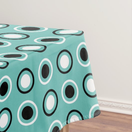 Cirkels op Blauwgroen Tafelkleed (Voorbeeld)