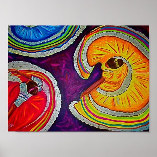 Cirkels op de grond poster (Voorkant)