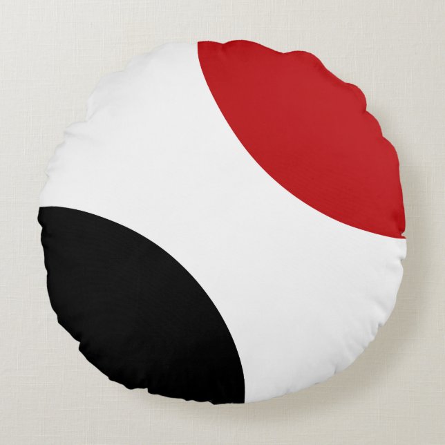 Cirkels op een cirkelvormige piloot rond kussen (Voorkant)