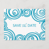 Cirkels Opslaan van de datum Briefkaart (Voorkant)