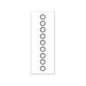 cirkels opsommingsteken voor opsommingsteken Journ Rubberstempel (Afrduk)