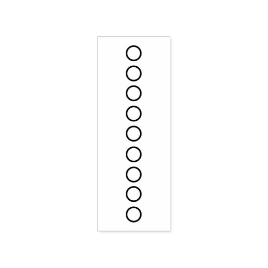 cirkels opsommingsteken voor opsommingsteken Journ Rubberstempel (Afrduk)