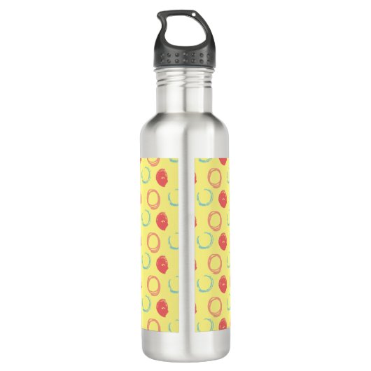 Cirkels + O's Waterfles (Achterkant)