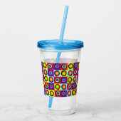 cirkels patroon acryl drinkbeker (Achterkant)