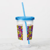 cirkels patroon acryl drinkbeker (Links)