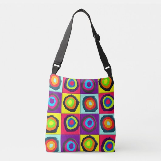 cirkels patroon   crossbody tas (Voorkant)