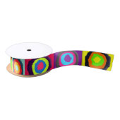 cirkels patroon elastische haarband satijnen lint (Spoel)