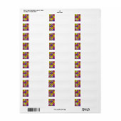 cirkels patroon  etiket (Full Sheet)