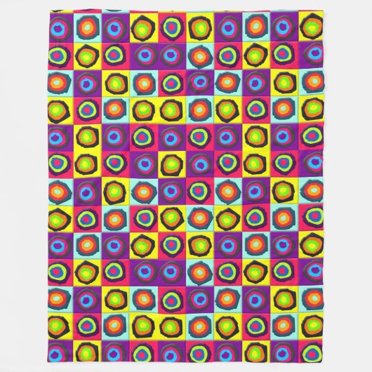 cirkels patroon fleece deken (Voorkant)
