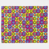 cirkels patroon fleece deken (Voorkant (Horizontaal))