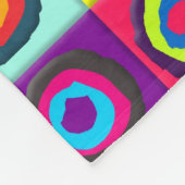 cirkels patroon fleece deken (Hoek)