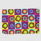 cirkels patroon golfhanddoek (Horizontaal)