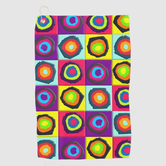 cirkels patroon golfhanddoek (Voorkant)