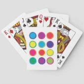 cirkels patroon kleurrijke contouren pokerkaarten (Achterkant)