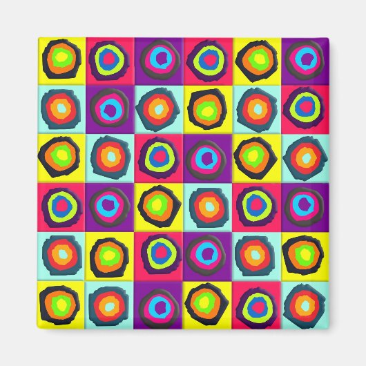 cirkels patroon magneet (Voorkant)