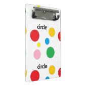 cirkels patroon op wit mini klembord (Schuin)