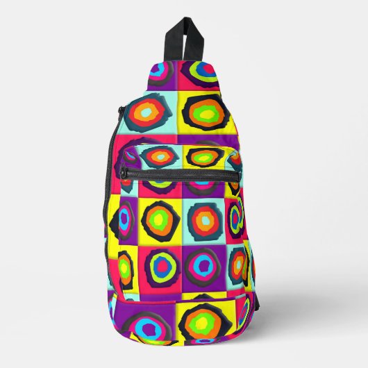 cirkels patroon sling bag (Voorkant)
