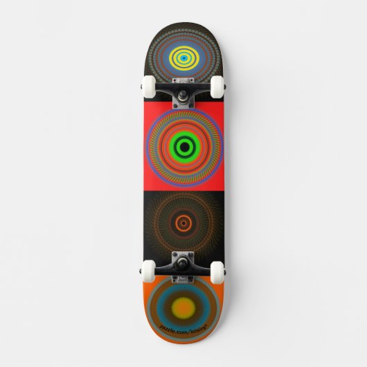 cirkels persoonlijk skateboard (Voorkant)