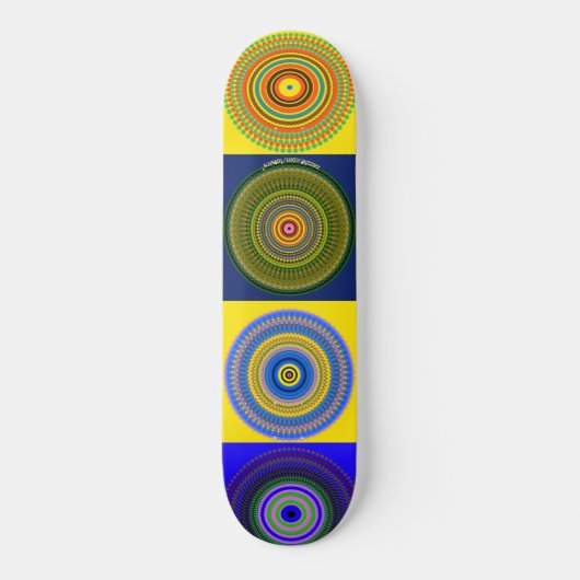 cirkels persoonlijk skateboard (Voorkant)
