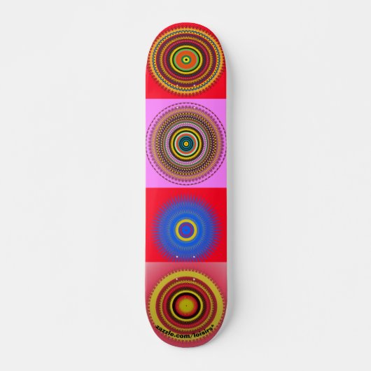cirkels persoonlijk skateboard (Voorkant)