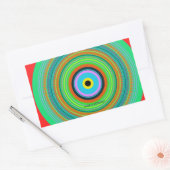 cirkels rechthoekige sticker (Envelop)