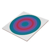 Cirkels rond Viva Magenta in de Golf van Biskaje Tegeltje (Zijkant)