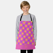 Cirkels Roze Geel Minimal Patroon Schort (Gedragen)