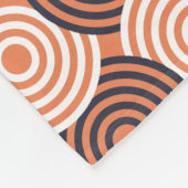 Cirkels Sinaasappel Wit Minimal Pattern Fleece Deken (Hoek)