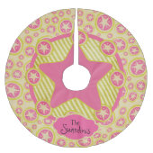 cirkels, sterren, strips, gepersonaliseerde struct kerstboom rok (Voorkant)