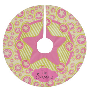 cirkels, sterren, strips, gepersonaliseerde struct kerstboom rok